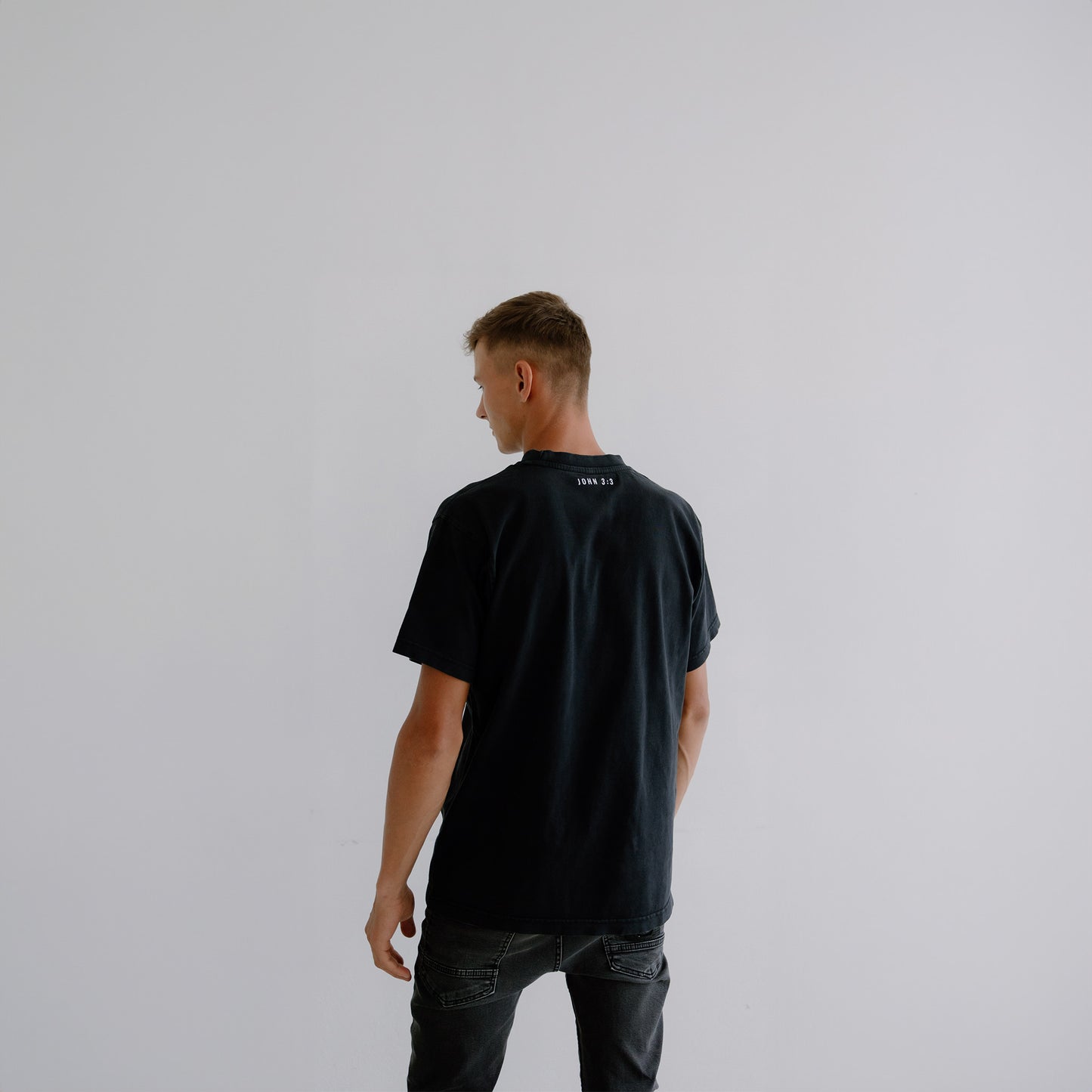 BORN AGAIN OVERSIZED TEE (WASHED BLACK) - effortless essentials co.